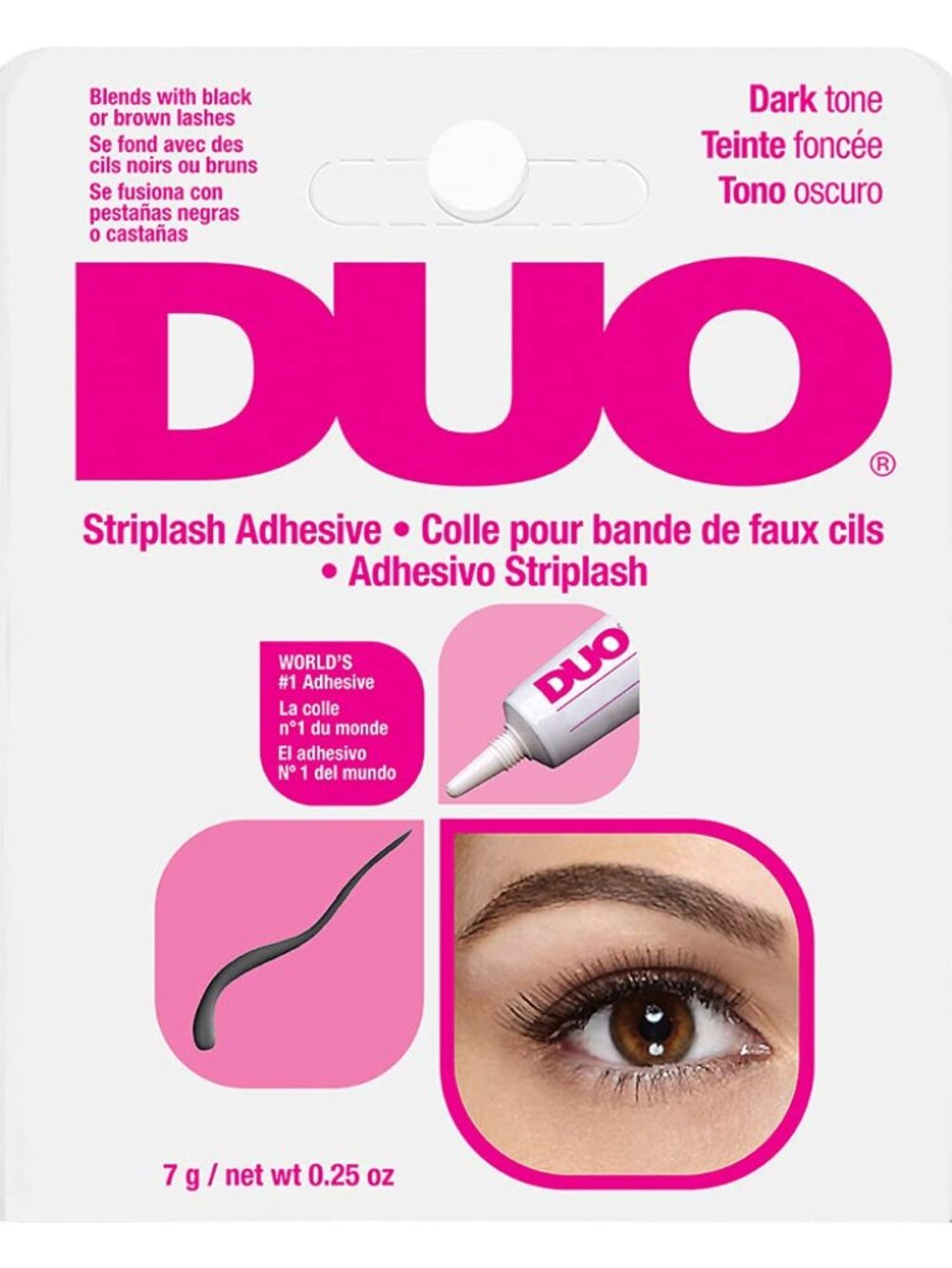 DUO Strip Lash Adhesive Waterproof Eyelash Glue for Strip Lashes Dark Tone 0.25